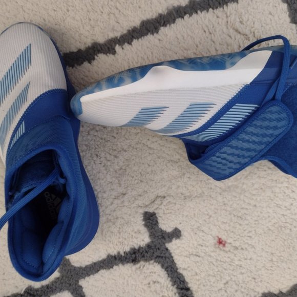 ADIDAS HARDING WHITE AND BLUE NEW SIZE 7.5 - Picture 5 of 5